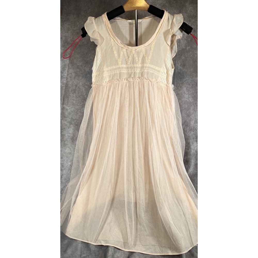Eryn Brinie Collection Ethereal Pale Peach Dress EUC XS